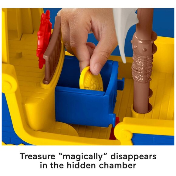 Fisher-Price Santiago of the Seas Toy Pirate Ship Lights & Sounds El Bravo - Picture 5 of 8